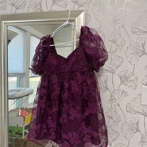 Purple Babydoll Dress